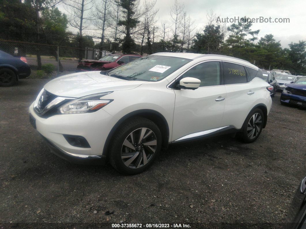 2017 Nissan Murano Platinum White vin: 5N1AZ2MH6HN105142