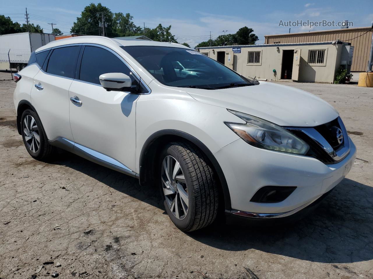 2017 Nissan Murano S White vin: 5N1AZ2MH6HN112608