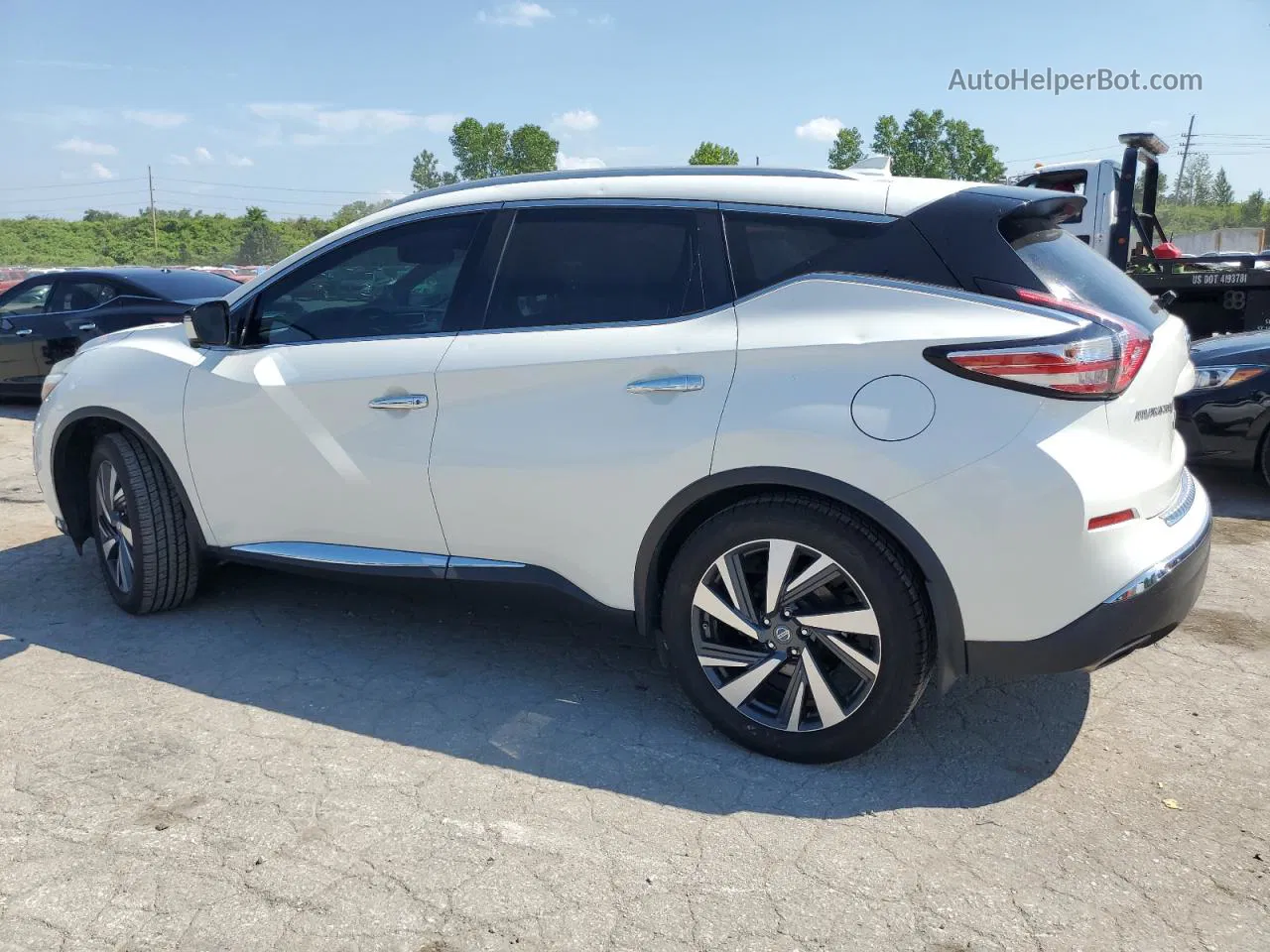 2017 Nissan Murano S White vin: 5N1AZ2MH6HN112608