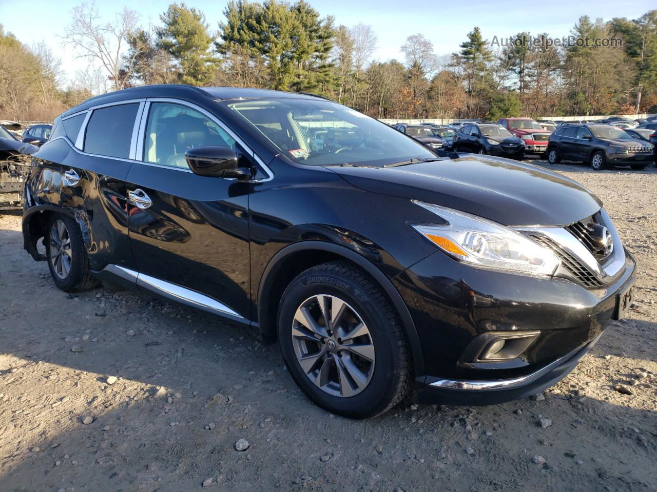 2017 Nissan Murano S Black vin: 5N1AZ2MH6HN113791