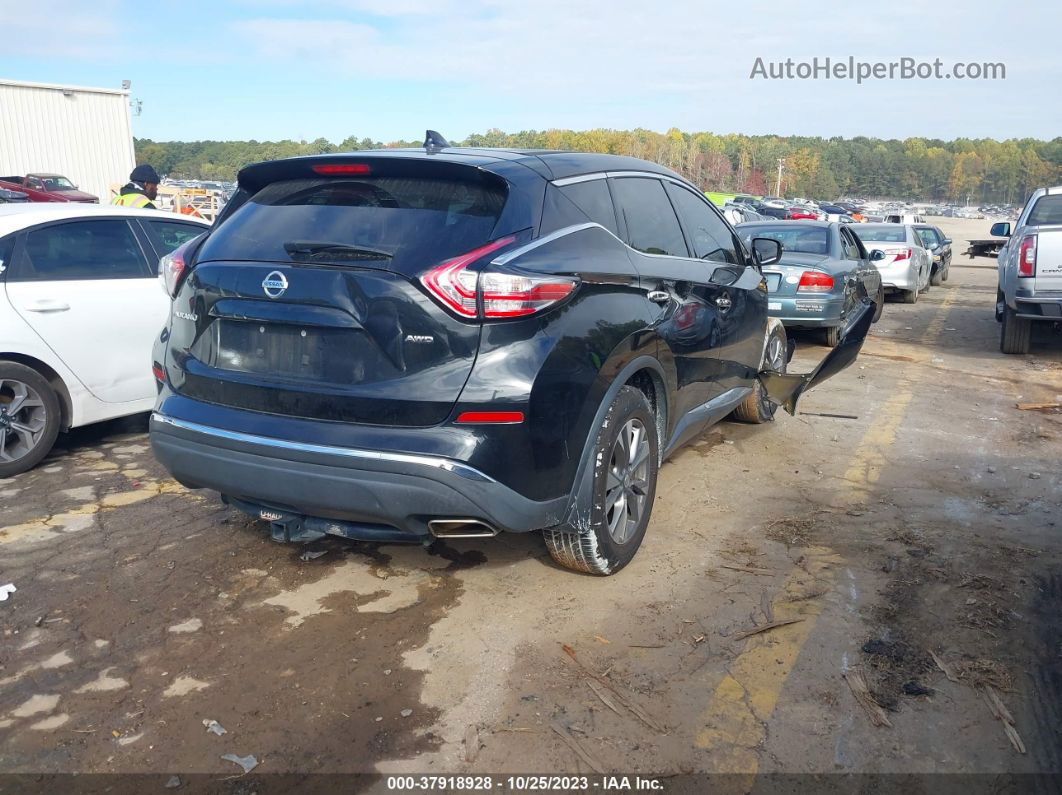 2017 Nissan Murano S Black vin: 5N1AZ2MH6HN173277