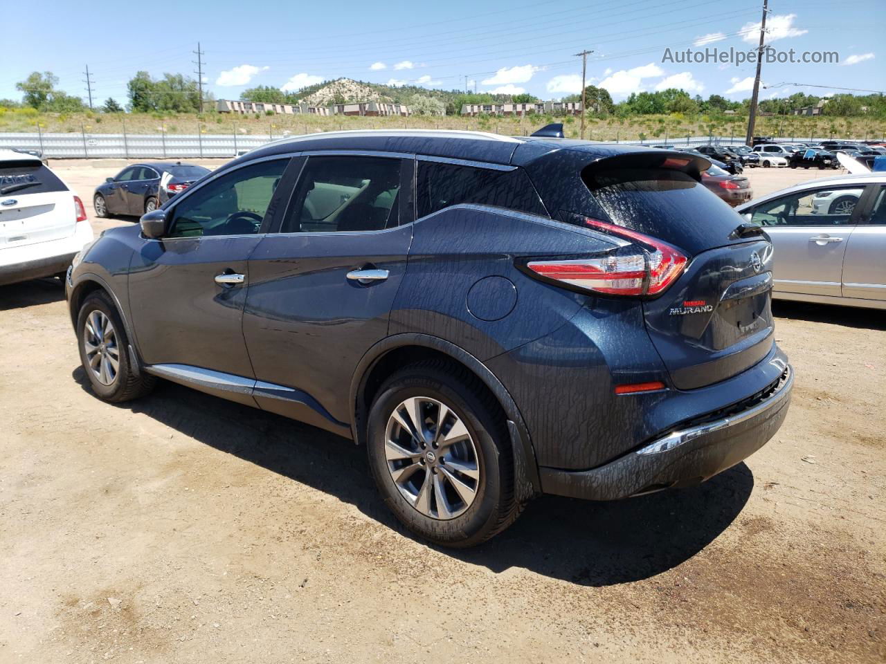 2018 Nissan Murano S Синий vin: 5N1AZ2MH6JN113795