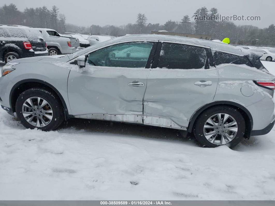 2018 Nissan Murano Sl Silver vin: 5N1AZ2MH6JN116745