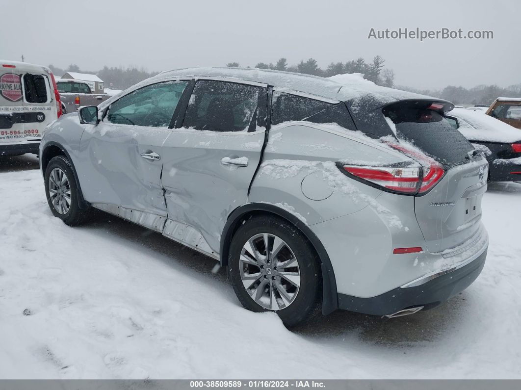 2018 Nissan Murano Sl Серебряный vin: 5N1AZ2MH6JN116745