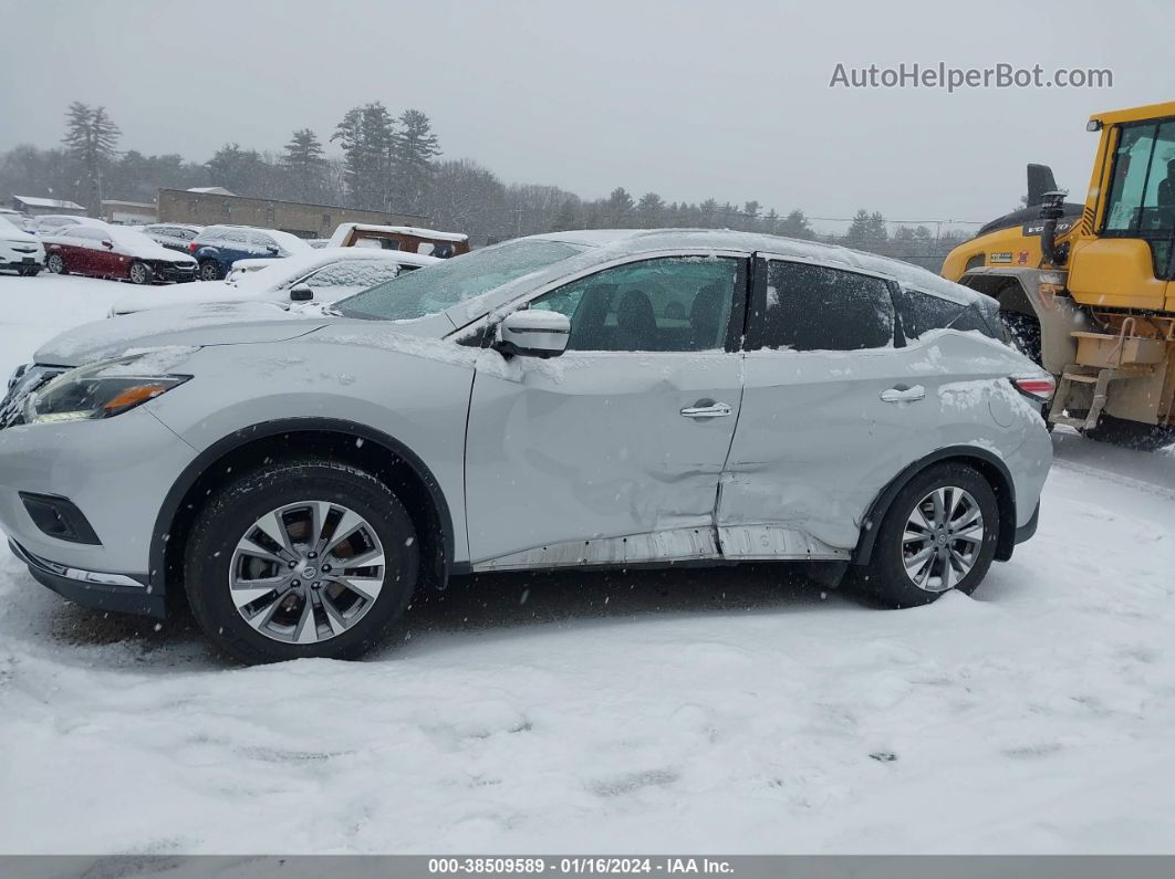 2018 Nissan Murano Sl Silver vin: 5N1AZ2MH6JN116745