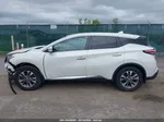 2018 Nissan Murano S White vin: 5N1AZ2MH6JN120763