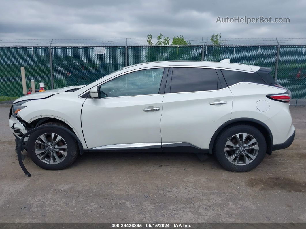 2018 Nissan Murano S White vin: 5N1AZ2MH6JN120763