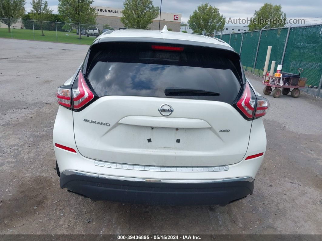 2018 Nissan Murano S White vin: 5N1AZ2MH6JN120763