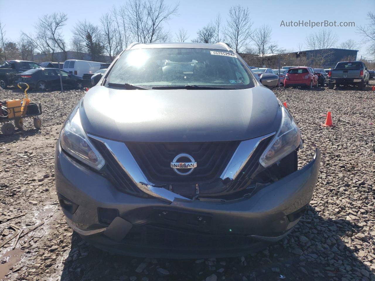 2018 Nissan Murano S Gray vin: 5N1AZ2MH6JN125932