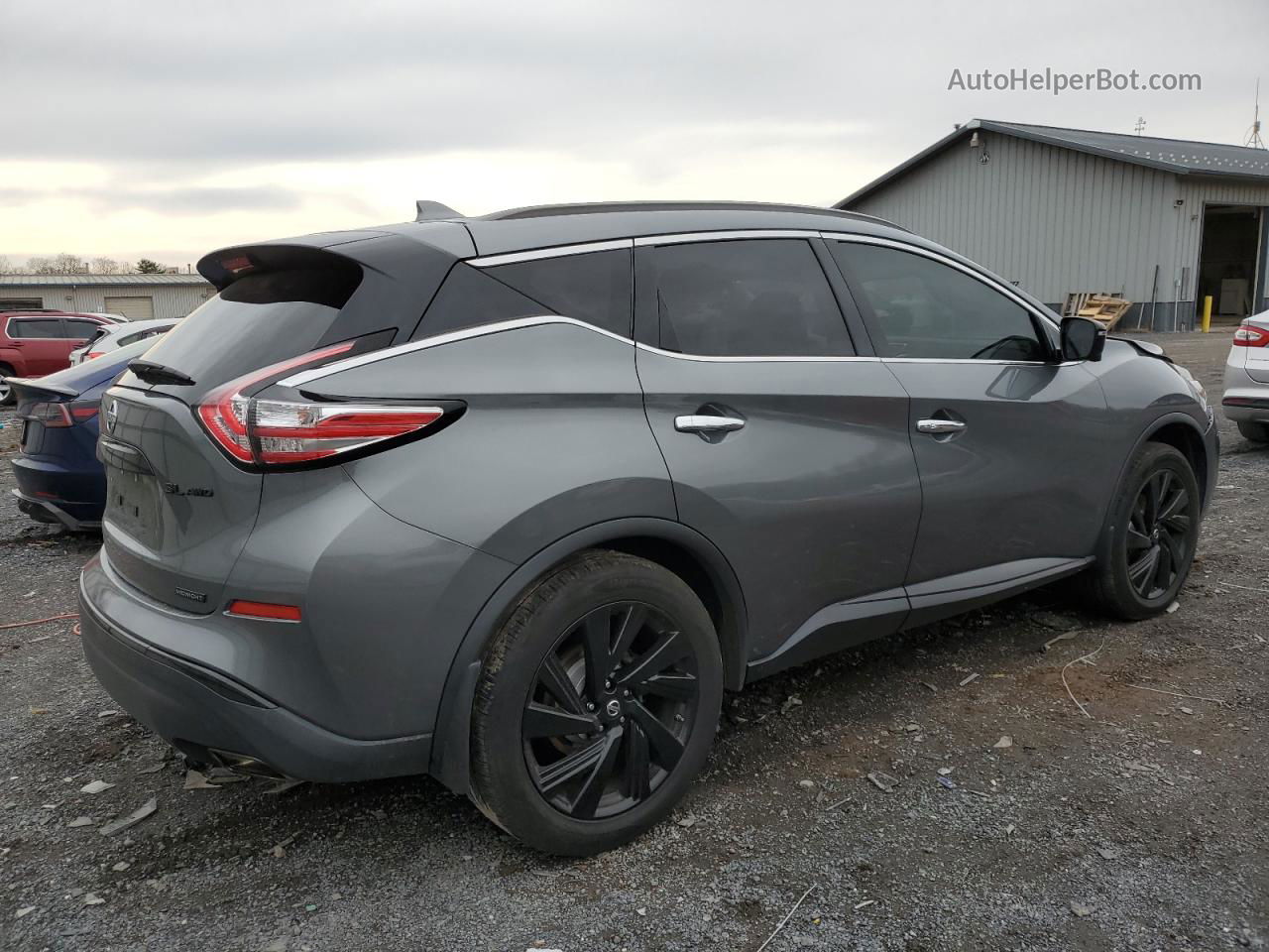 2018 Nissan Murano S Gray vin: 5N1AZ2MH6JN135506