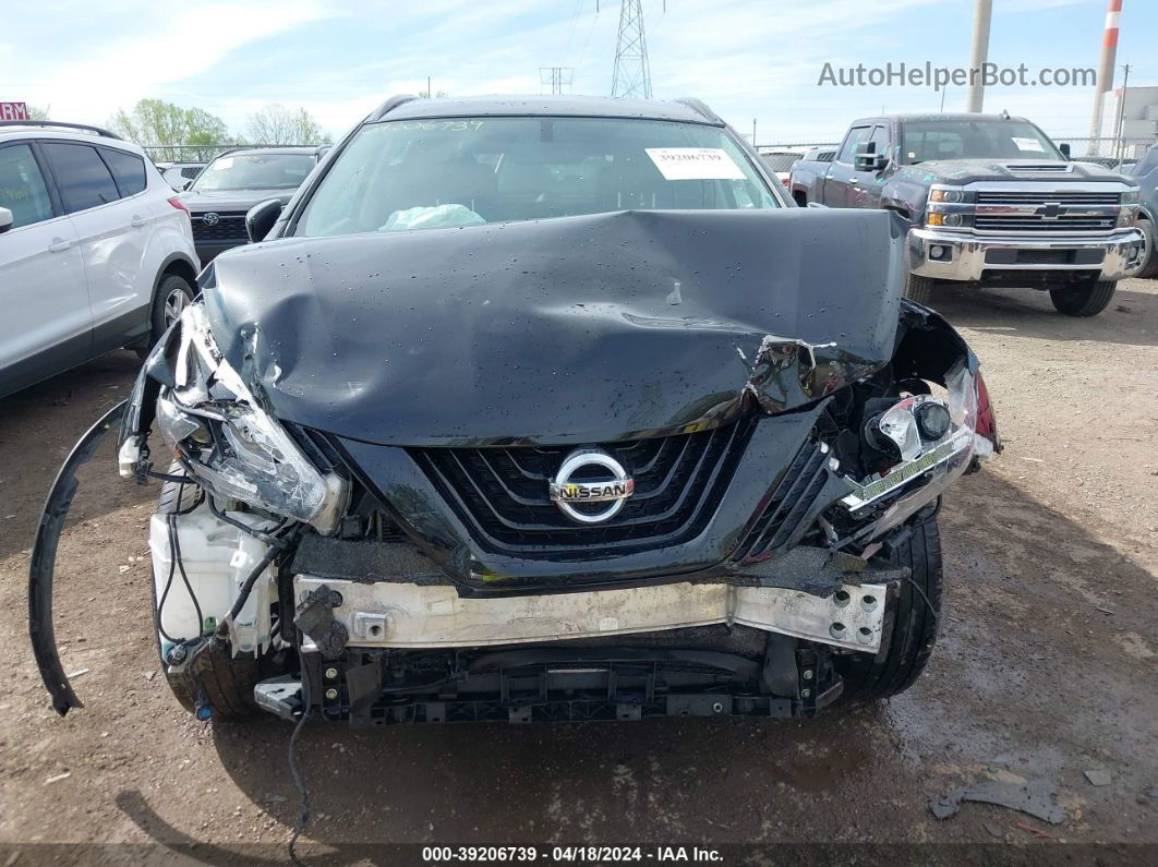 2018 Nissan Murano Sl Black vin: 5N1AZ2MH6JN143170