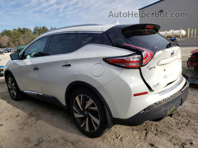 2018 Nissan Murano S White vin: 5N1AZ2MH6JN143699