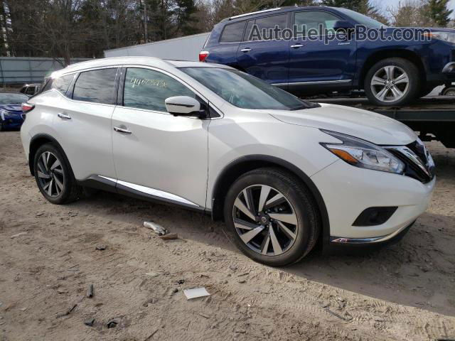 2018 Nissan Murano S White vin: 5N1AZ2MH6JN143699