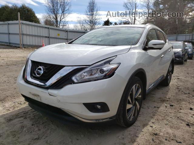 2018 Nissan Murano S Белый vin: 5N1AZ2MH6JN143699