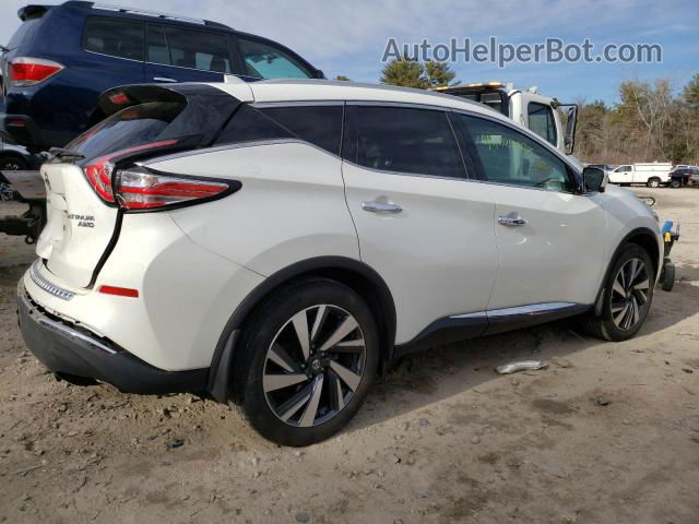 2018 Nissan Murano S White vin: 5N1AZ2MH6JN143699