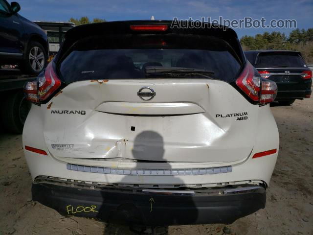 2018 Nissan Murano S White vin: 5N1AZ2MH6JN143699