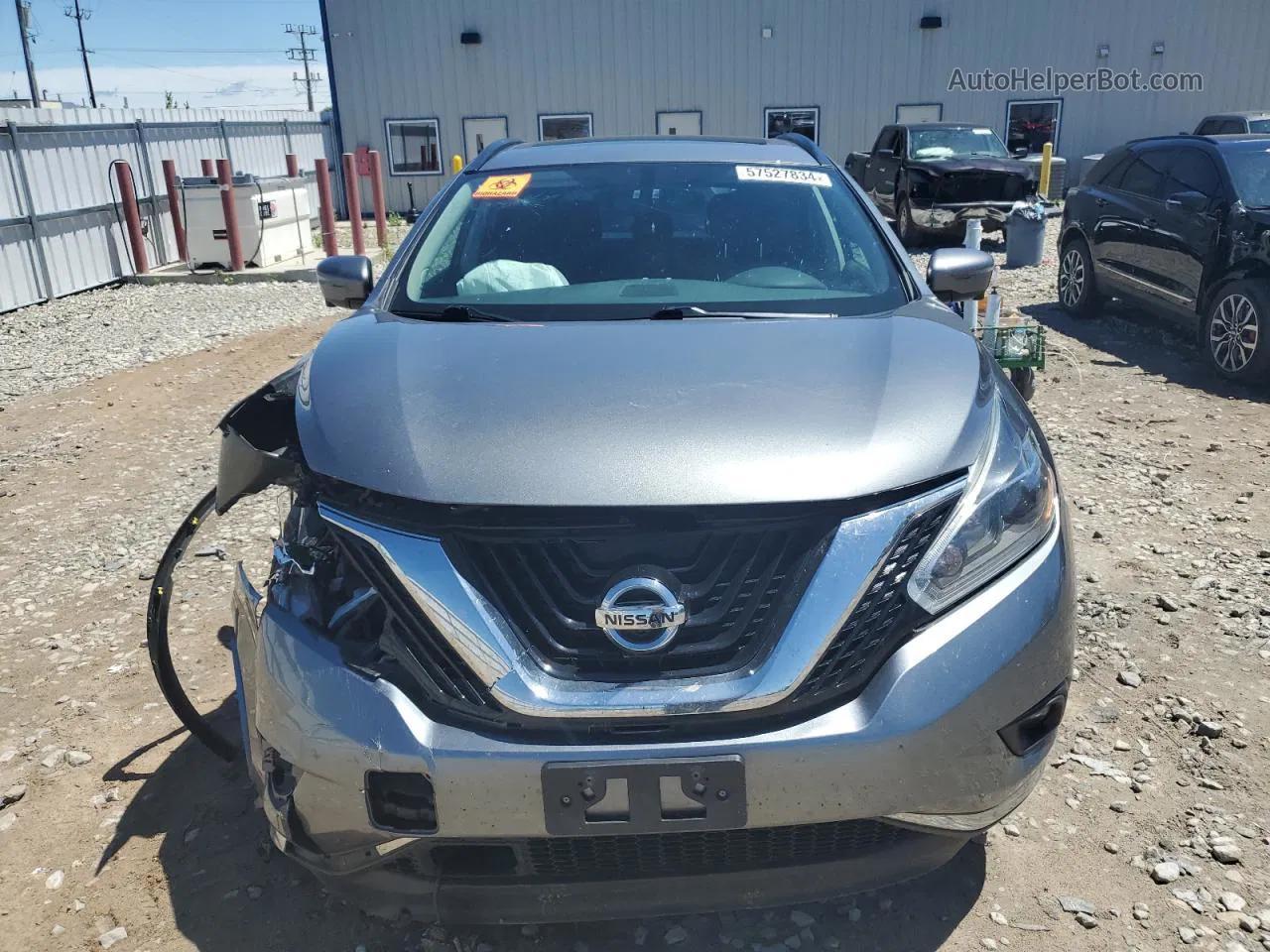 2018 Nissan Murano S Gray vin: 5N1AZ2MH6JN153147