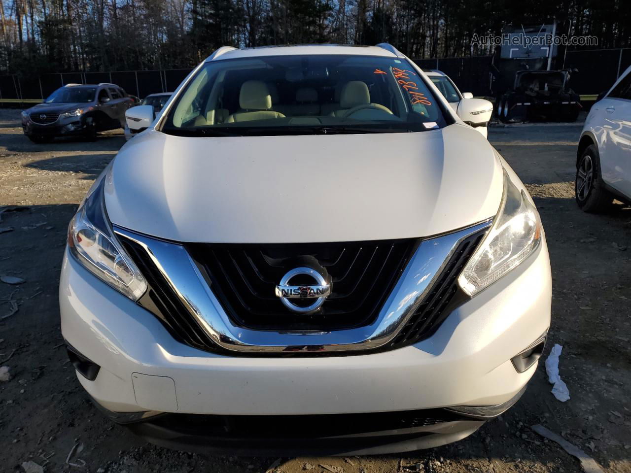 2018 Nissan Murano S White vin: 5N1AZ2MH6JN179005