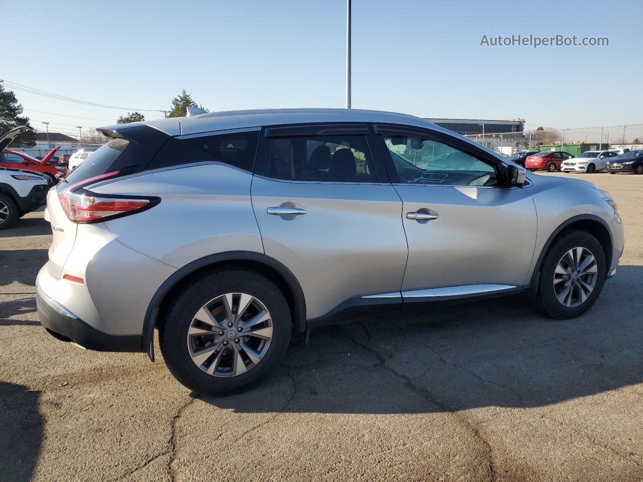 2018 Nissan Murano S Silver vin: 5N1AZ2MH6JN184415