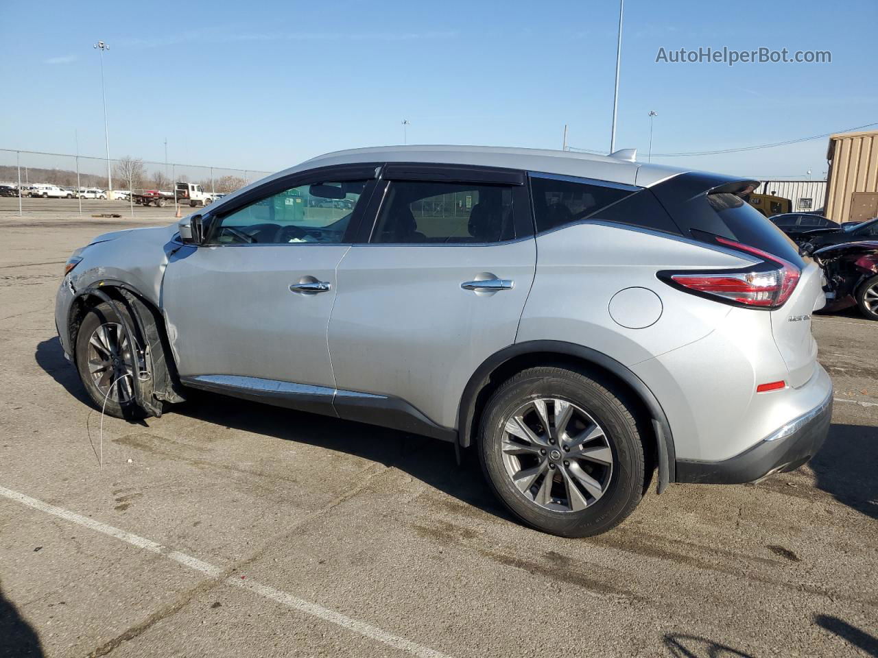 2018 Nissan Murano S Silver vin: 5N1AZ2MH6JN184415