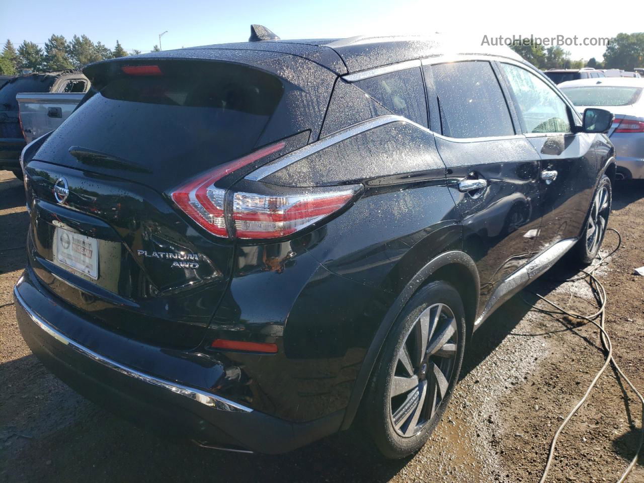 2018 Nissan Murano S Black vin: 5N1AZ2MH6JN191977