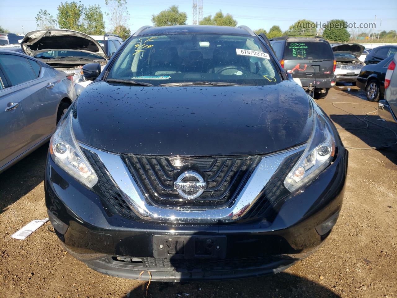 2018 Nissan Murano S Black vin: 5N1AZ2MH6JN191977