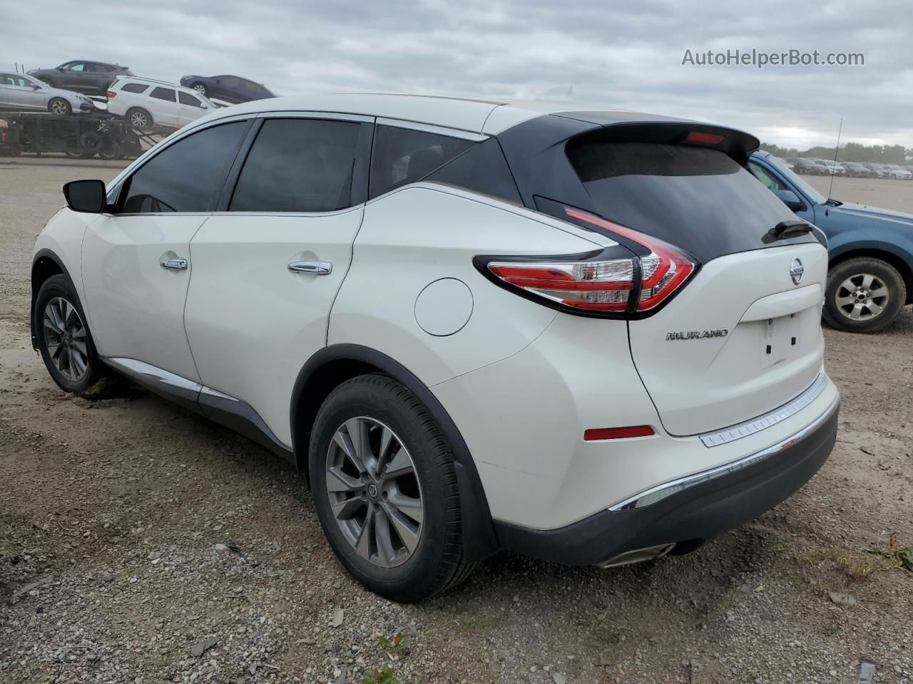 2018 Nissan Murano S White vin: 5N1AZ2MH6JN192983