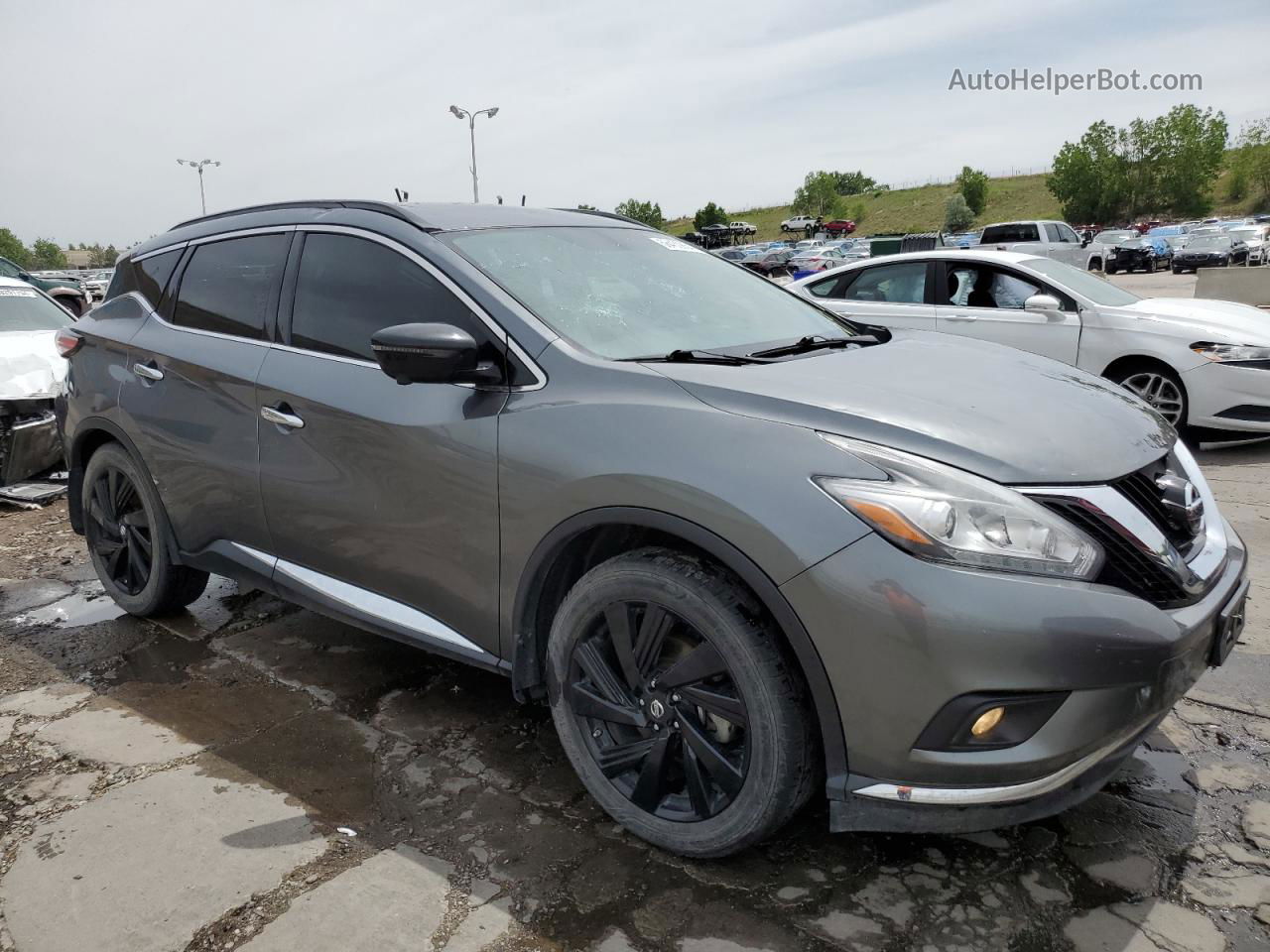 2017 Nissan Murano S Gray vin: 5N1AZ2MH7HN148601