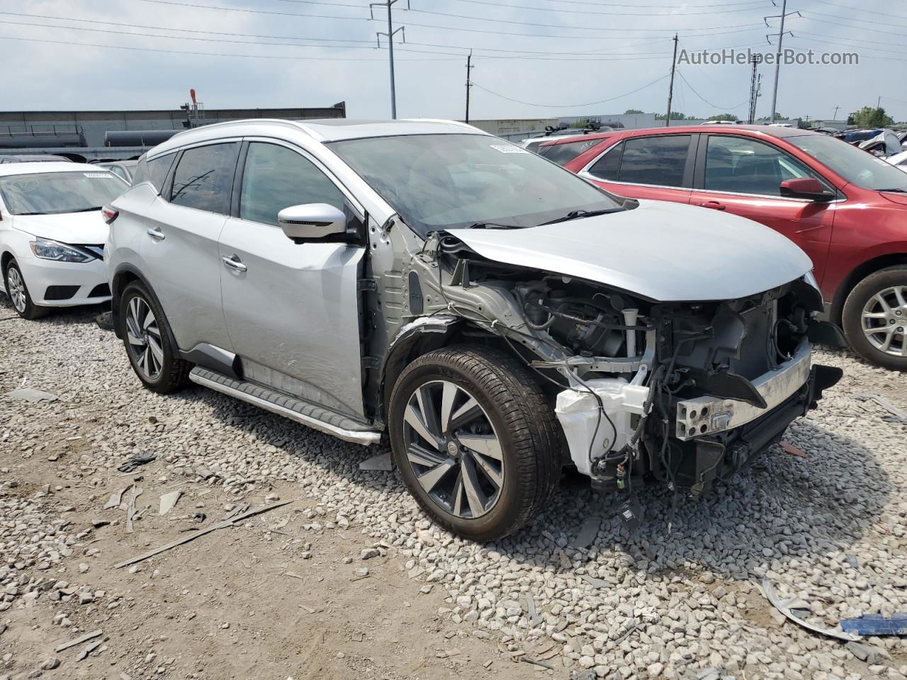 2017 Nissan Murano S Silver vin: 5N1AZ2MH7HN180223