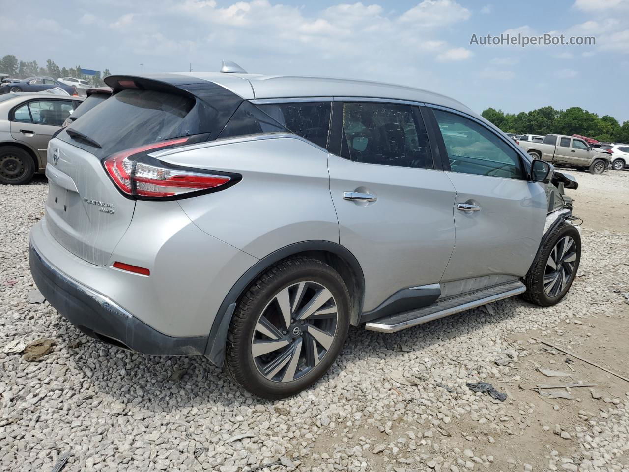 2017 Nissan Murano S Silver vin: 5N1AZ2MH7HN180223