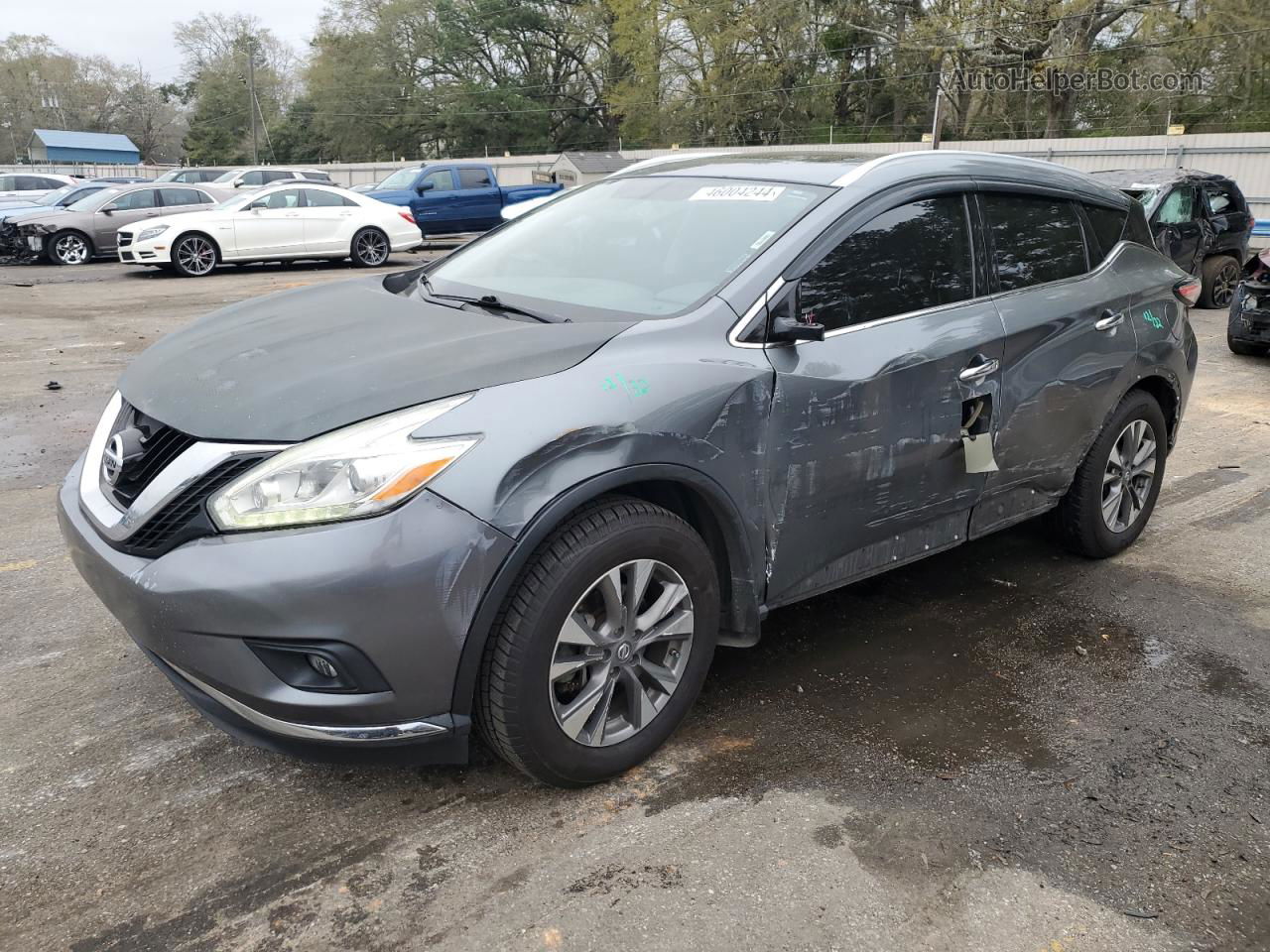 2017 Nissan Murano S Gray vin: 5N1AZ2MH7HN188824