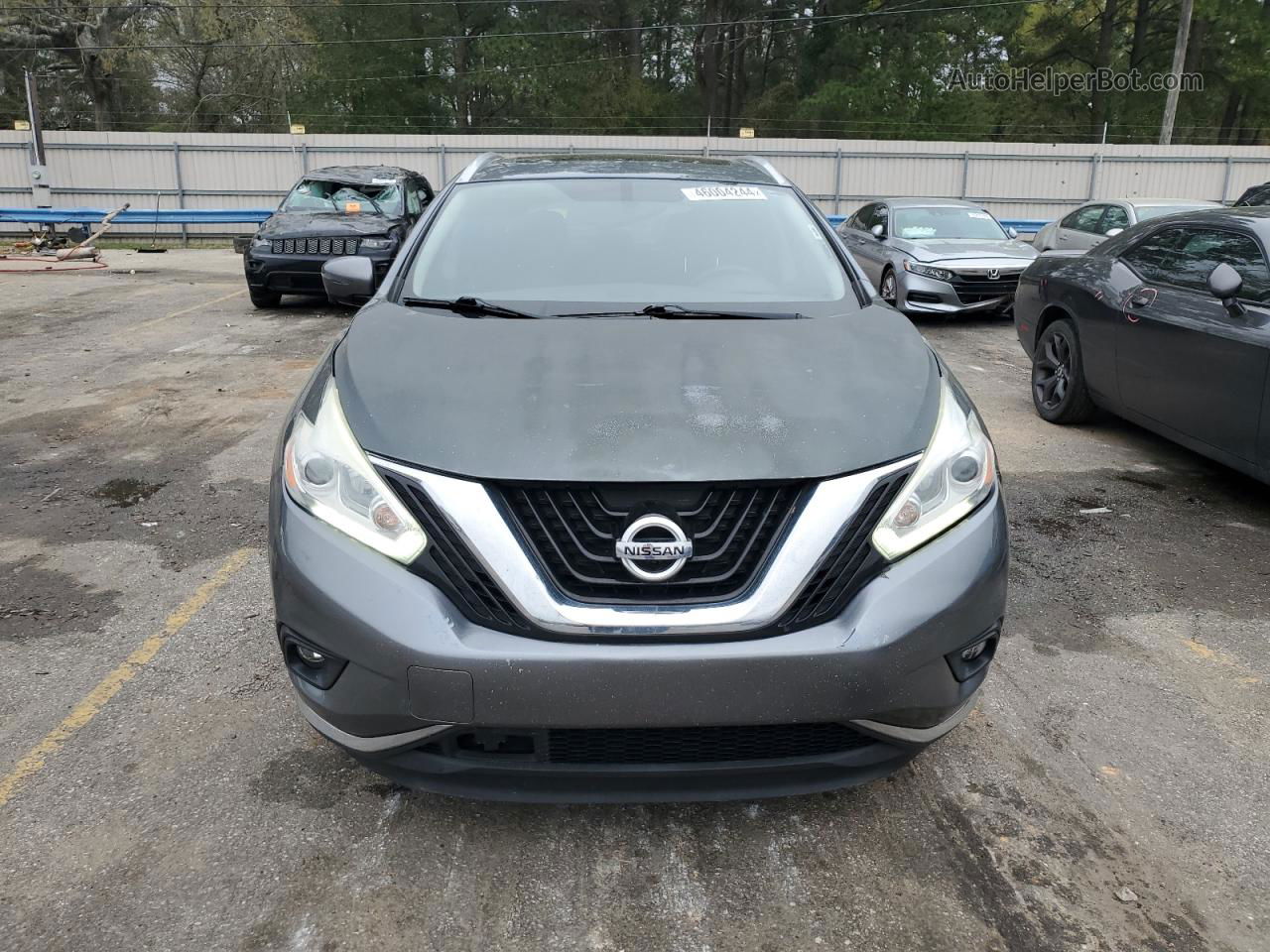 2017 Nissan Murano S Gray vin: 5N1AZ2MH7HN188824