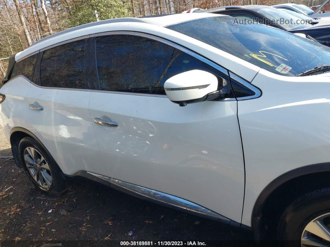 2017 Nissan Murano Sl White vin: 5N1AZ2MH7HN195479