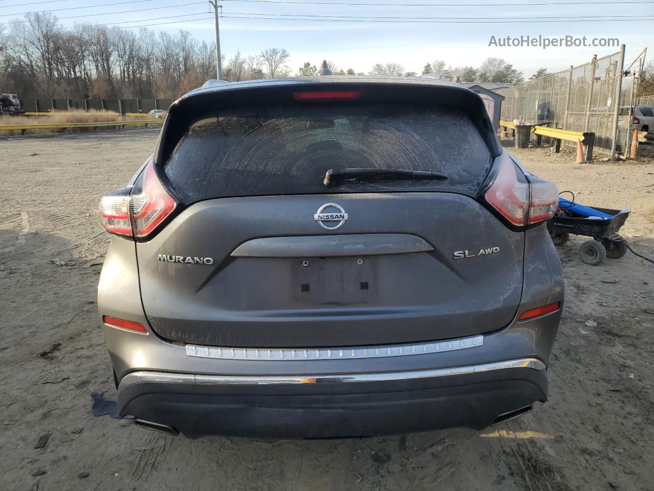 2017 Nissan Murano S Gray vin: 5N1AZ2MH7HN203211