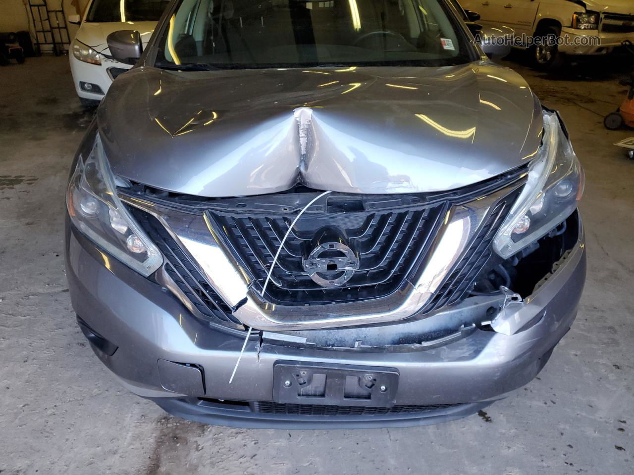 2018 Nissan Murano S Gray vin: 5N1AZ2MH7JN110758