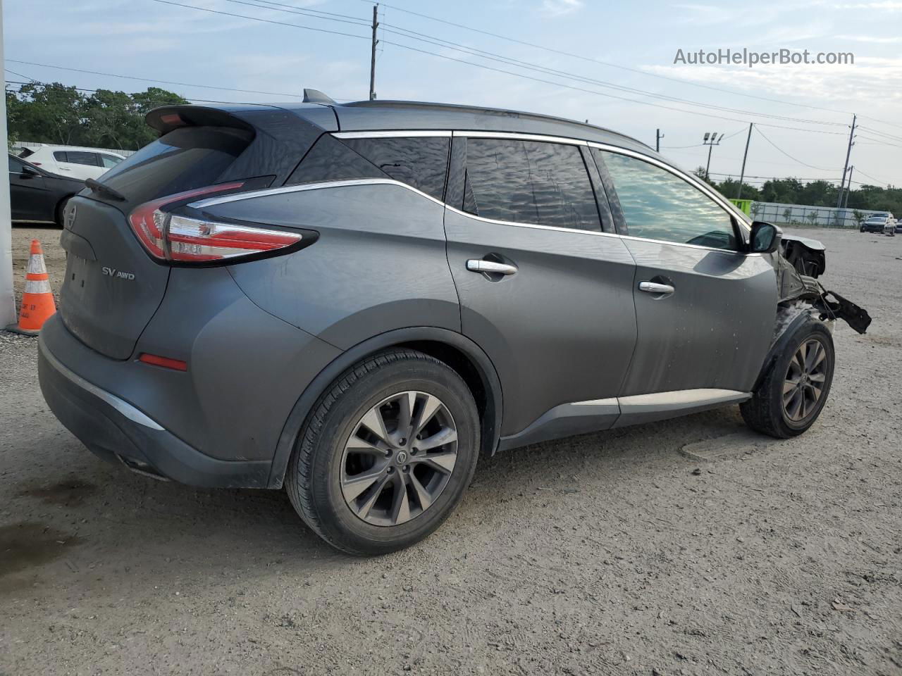 2018 Nissan Murano S Gray vin: 5N1AZ2MH7JN127379