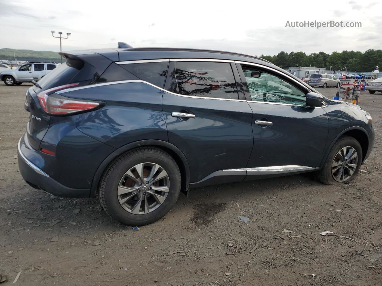 2018 Nissan Murano S Blue vin: 5N1AZ2MH7JN135983