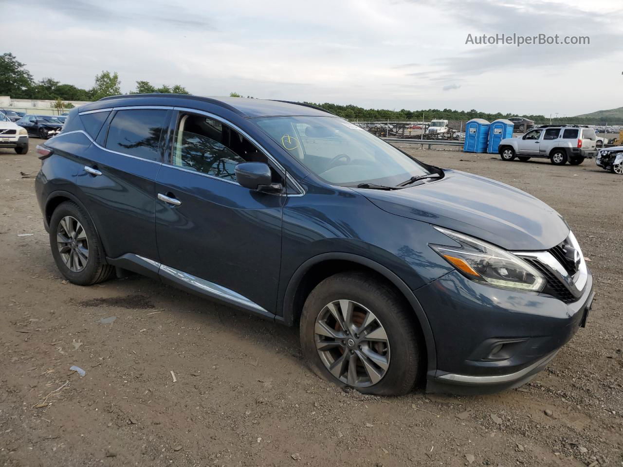 2018 Nissan Murano S Blue vin: 5N1AZ2MH7JN135983