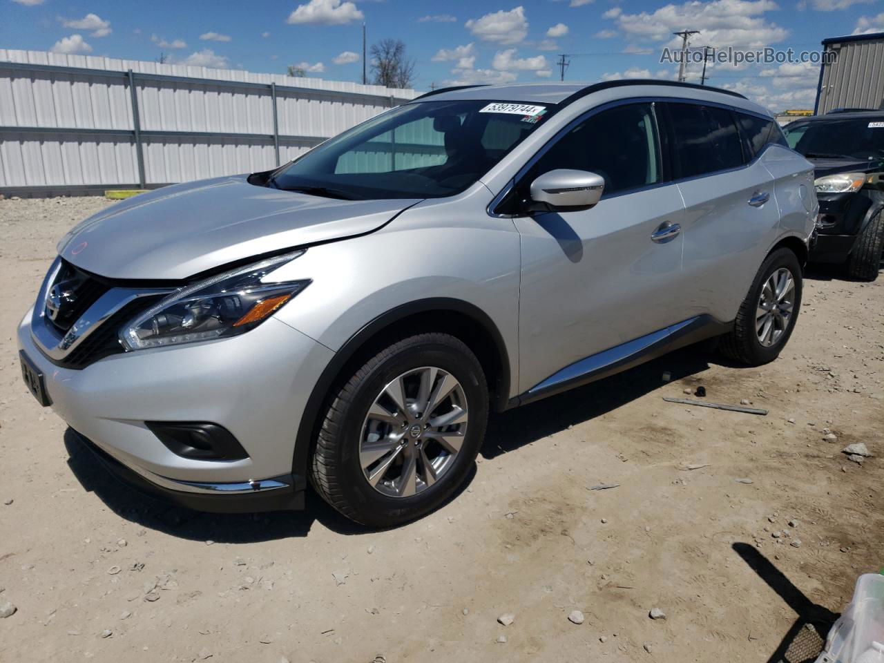 2018 Nissan Murano S Silver vin: 5N1AZ2MH7JN138642