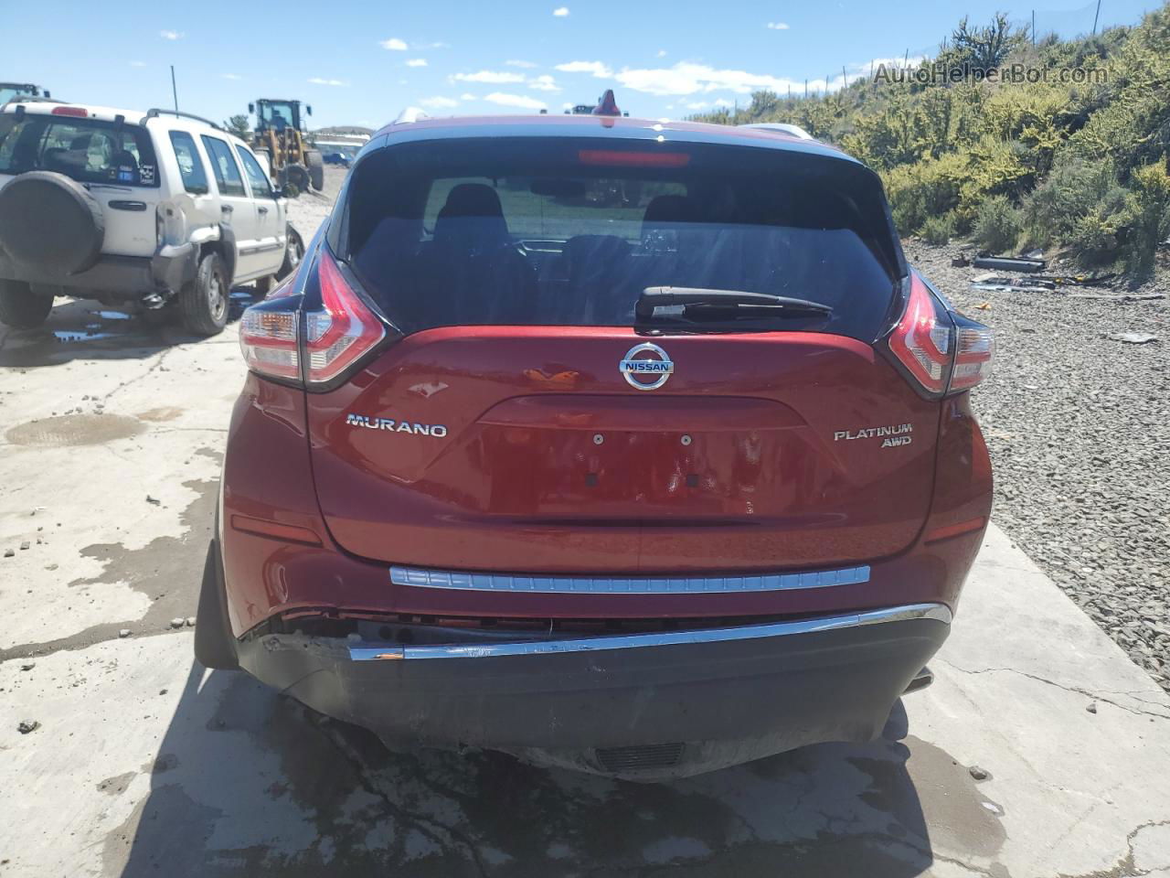 2018 Nissan Murano S Red vin: 5N1AZ2MH7JN145865