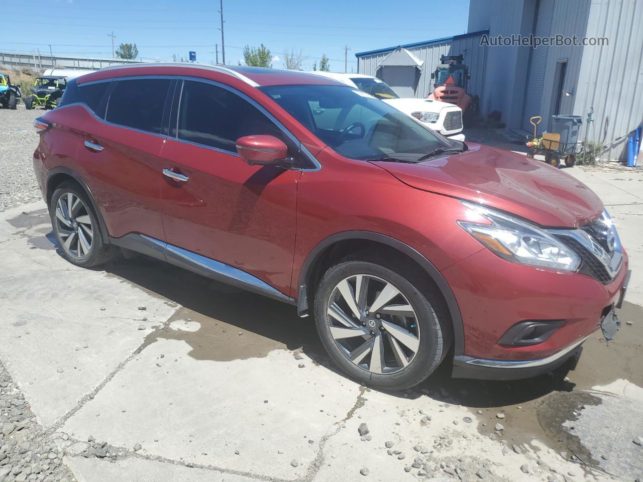 2018 Nissan Murano S Red vin: 5N1AZ2MH7JN145865