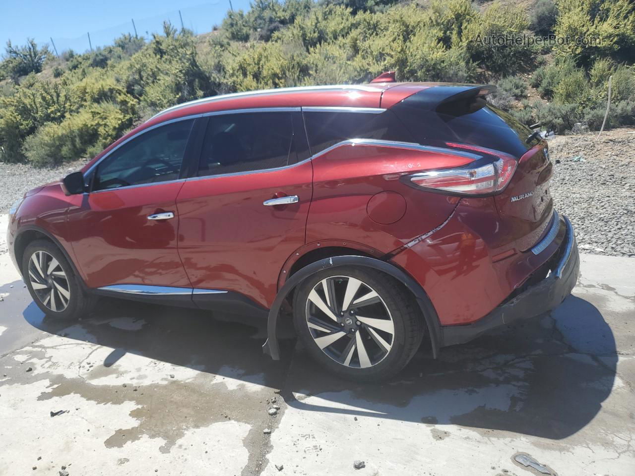 2018 Nissan Murano S Red vin: 5N1AZ2MH7JN145865