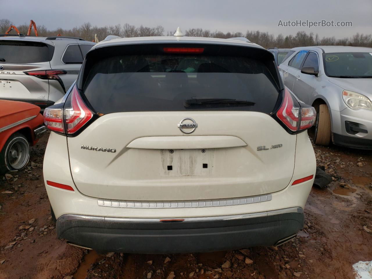 2018 Nissan Murano S White vin: 5N1AZ2MH7JN149818