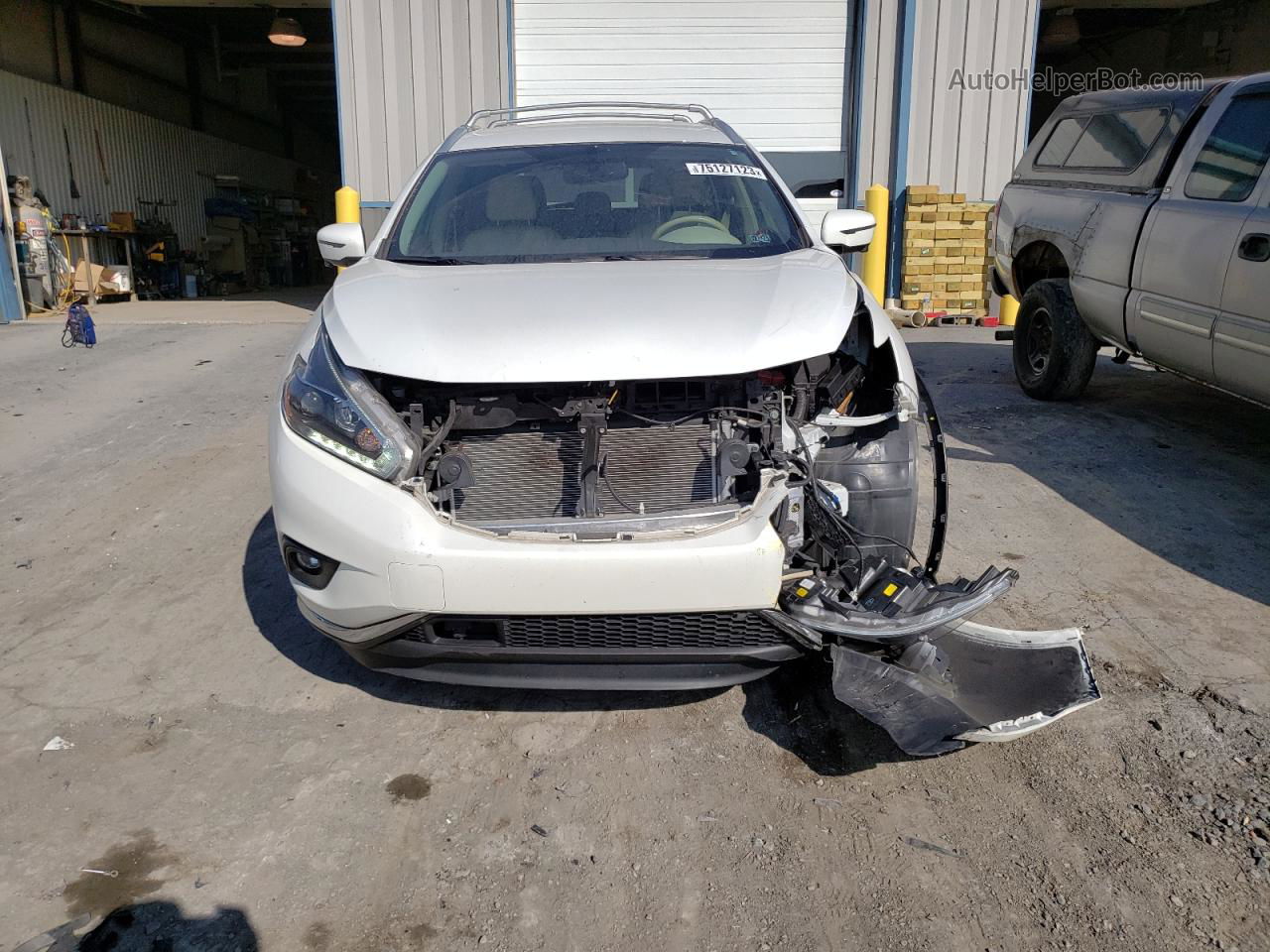 2018 Nissan Murano S White vin: 5N1AZ2MH7JN167266