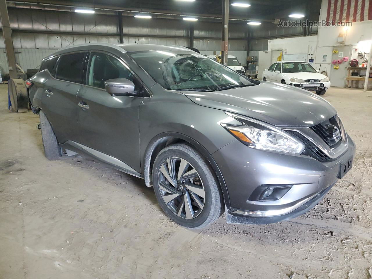 2018 Nissan Murano S Gray vin: 5N1AZ2MH7JN174895