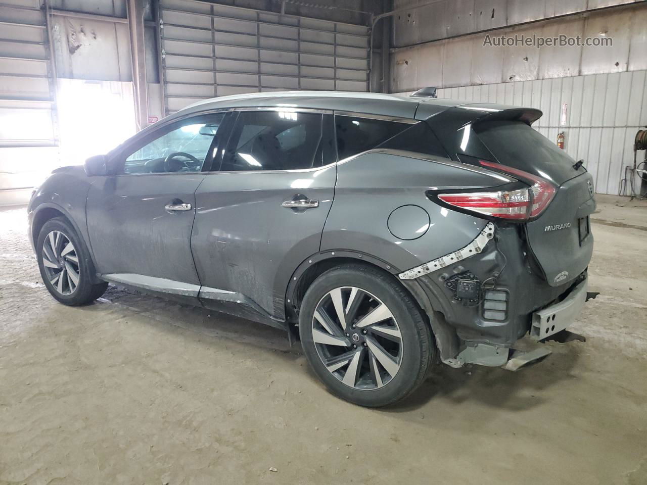 2018 Nissan Murano S Gray vin: 5N1AZ2MH7JN174895