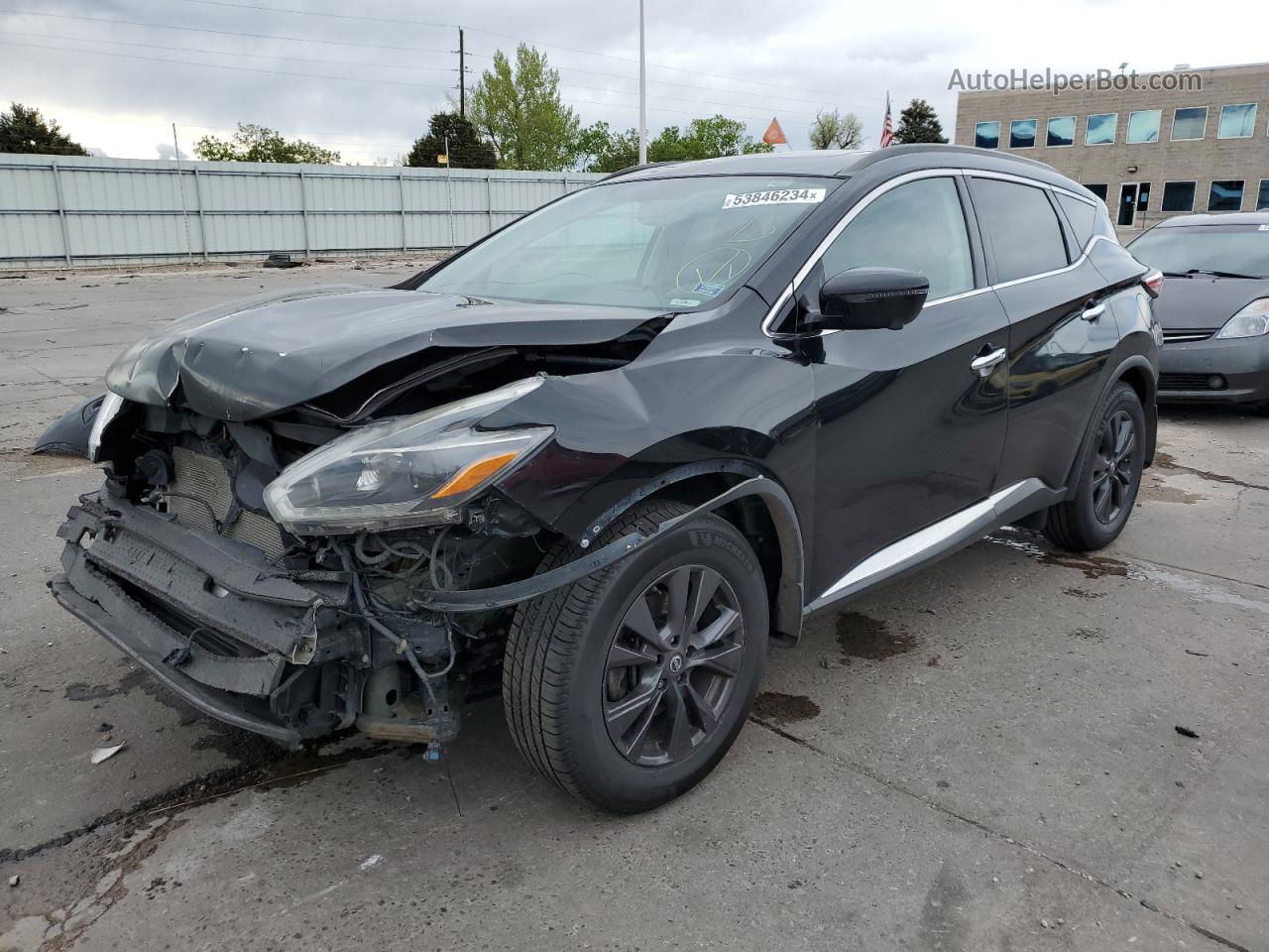 2018 Nissan Murano S Black vin: 5N1AZ2MH7JN177537