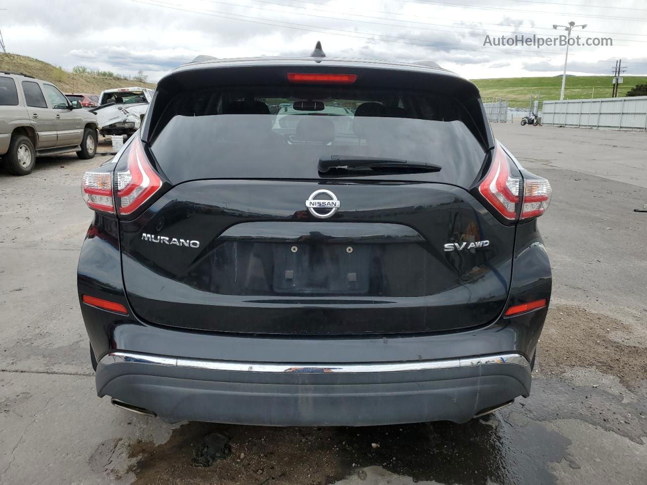 2018 Nissan Murano S Black vin: 5N1AZ2MH7JN177537