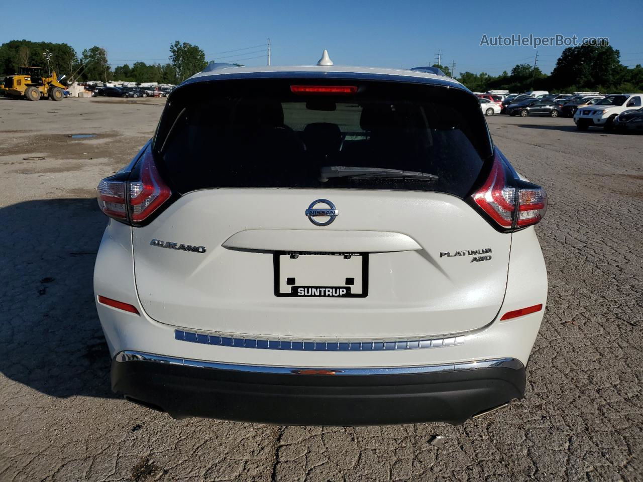 2018 Nissan Murano S Белый vin: 5N1AZ2MH7JN192085