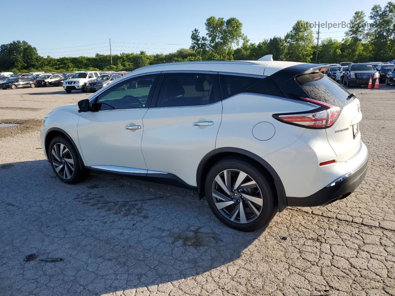 2018 Nissan Murano S Белый vin: 5N1AZ2MH7JN192085